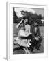 Presidential Candidate Senator Jack Kennedy with His Wife Jacqueline and Daughter Caroline-Paul Schutzer-Framed Photographic Print