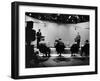 Presidential Candidates Senator John Kennedy and Rep. Richard Nixon Standing at Lecterns Debating-Francis Miller-Framed Photographic Print