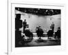 Presidential Candidates Senator John Kennedy and Rep. Richard Nixon Standing at Lecterns Debating-Francis Miller-Framed Photographic Print