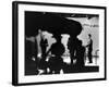 Presidential Candidates Senator John Kennedy and Richard Nixon Standing at Lecterns Debating-Paul Schutzer-Framed Photographic Print