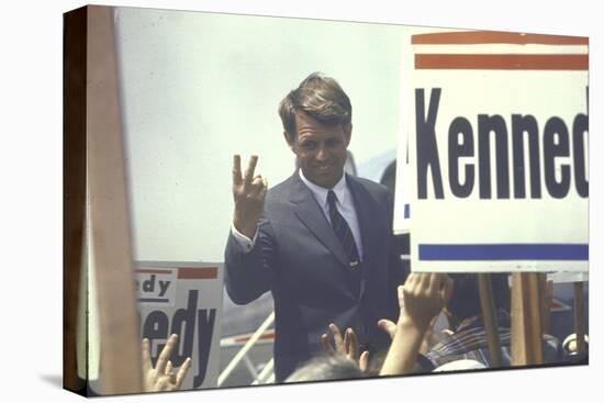 Presidential Contender Bobby Kennedy Campaigning-Bill Eppridge-Stretched Canvas