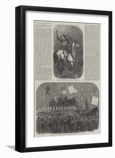 Presidential Electioneering in New York-null-Framed Giclee Print