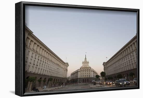 Presidential Palace, Ploshtad Nezavisimost, Former Communist Party Head Quarters-Giles Bracher-Framed Photographic Print