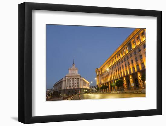 Presidential Palace, Ploshtad Nezavisimost, Former Communist Party Head Quarters-Giles Bracher-Framed Photographic Print