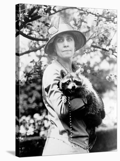 Presidential Pet, Mrs. Coolidge with Rebecca-Science Source-Stretched Canvas