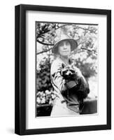 Presidential Pet, Mrs. Coolidge with Rebecca-Science Source-Framed Giclee Print