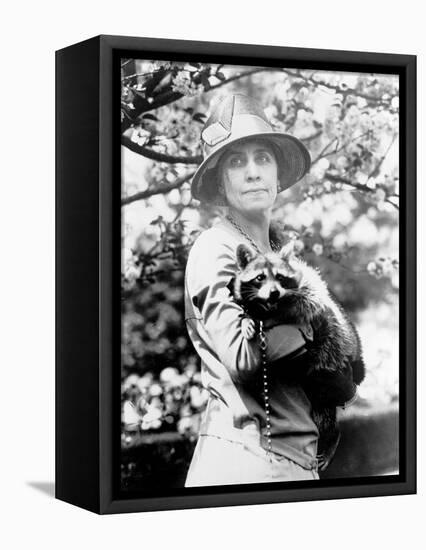 Presidential Pet, Mrs. Coolidge with Rebecca-Science Source-Framed Stretched Canvas