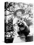 Presidential Pet, Mrs. Coolidge with Rebecca-Science Source-Stretched Canvas