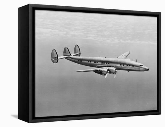 Presidential Plane Columbine III in Flight-null-Framed Stretched Canvas