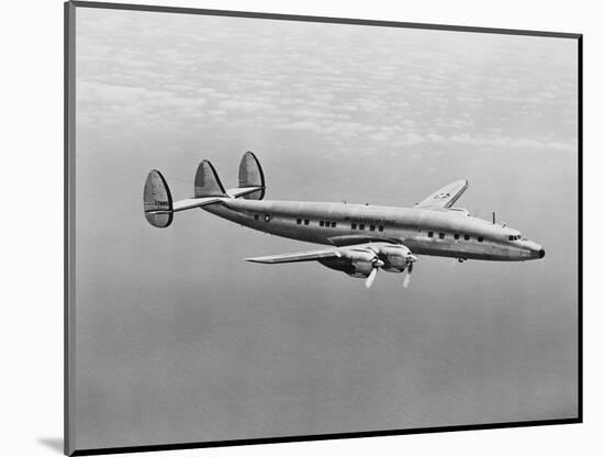 Presidential Plane Columbine III in Flight-null-Mounted Photographic Print