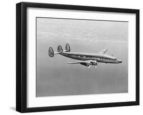 Presidential Plane Columbine III in Flight-null-Framed Photographic Print