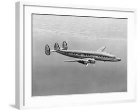 Presidential Plane Columbine III in Flight-null-Framed Photographic Print