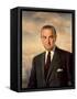 Presidential Portait of Lyndon Baines Johnson-Stocktrek Images-Framed Stretched Canvas