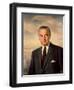Presidential Portait of Lyndon Baines Johnson-Stocktrek Images-Framed Art Print