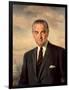 Presidential Portait of Lyndon Baines Johnson-Stocktrek Images-Framed Art Print