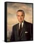 Presidential Portait of Lyndon Baines Johnson-Stocktrek Images-Framed Stretched Canvas