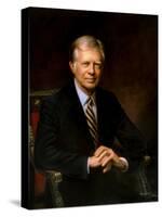 Presidential Portrait of Jimmy Carter-Stocktrek Images-Stretched Canvas