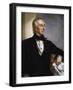 Presidential portrait of John Tyler, 10th U.S. President.-Vernon Lewis Gallery-Framed Art Print