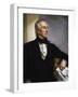 Presidential portrait of John Tyler, 10th U.S. President.-Vernon Lewis Gallery-Framed Art Print