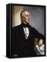 Presidential portrait of John Tyler, 10th U.S. President.-Vernon Lewis Gallery-Framed Stretched Canvas