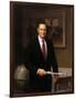 Presidential Portrait of President George H.W. Bush-Stocktrek Images-Framed Art Print