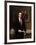 Presidential Portrait of President George H.W. Bush-Stocktrek Images-Framed Art Print