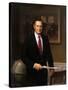 Presidential Portrait of President George H.W. Bush-Stocktrek Images-Stretched Canvas