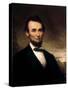 Presidential portrait of the 16th U.S. President, Abraham Lincoln.-Vernon Lewis Gallery-Stretched Canvas