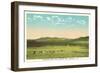 Presidential Range, White Mountains, New Hampshire-null-Framed Art Print