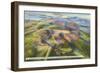 Presidential Range with Labels, New Hampshire-null-Framed Art Print