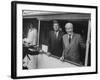 Presidential Yacht Cruising on Potomac River with Pres. John F. Kennedy and Harold Macmillan Aboard-Ed Clark-Framed Photographic Print