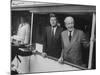 Presidential Yacht Cruising on Potomac River with Pres. John F. Kennedy and Harold Macmillan Aboard-Ed Clark-Mounted Photographic Print