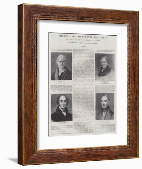 Presidents of the Royal Academy-Thomas Lawrence-Framed Giclee Print