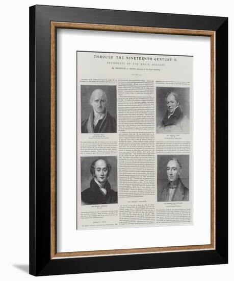 Presidents of the Royal Academy-Thomas Lawrence-Framed Giclee Print