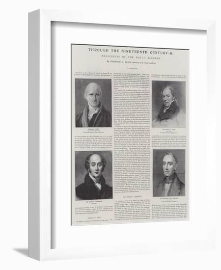 Presidents of the Royal Academy-Thomas Lawrence-Framed Giclee Print