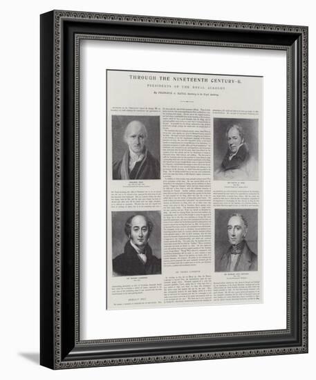 Presidents of the Royal Academy-Thomas Lawrence-Framed Giclee Print