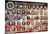 Presidents of the United States (2016 Edition) Educational Poster Print-null-Mounted Poster