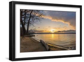 Presque Isle Sunrise-5fishcreative-Framed Giclee Print