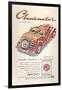 Press Advertisement for the MG Midget, 1950s-Laurence Fish-Framed Giclee Print