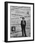 Press Agent Harry Brand Posing for a Picture-Allan Grant-Framed Photographic Print