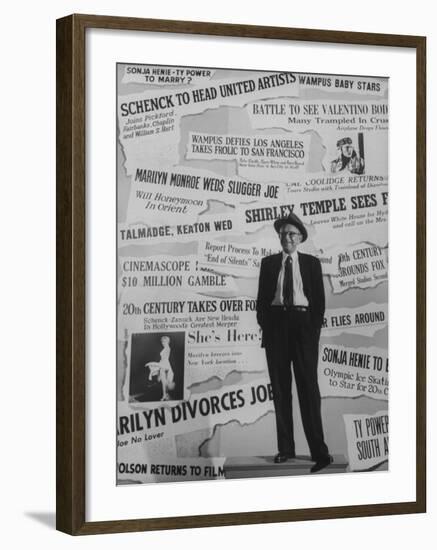 Press Agent Harry Brand Posing for a Picture-Allan Grant-Framed Photographic Print