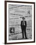 Press Agent Harry Brand Posing for a Picture-Allan Grant-Framed Photographic Print