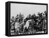 Press and Newsreel Long-Focus Cameras are Trained on the Royal Box at Ascot-null-Framed Stretched Canvas