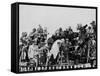 Press and Newsreel Long-Focus Cameras are Trained on the Royal Box at Ascot-null-Framed Stretched Canvas