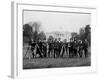 Press Correspondents and Photographers on White House Lawn-null-Framed Photographic Print