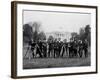 Press Correspondents and Photographers on White House Lawn-null-Framed Photographic Print