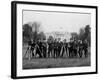 Press Correspondents and Photographers on White House Lawn-null-Framed Photographic Print