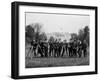 Press Correspondents and Photographers on White House Lawn-null-Framed Photographic Print