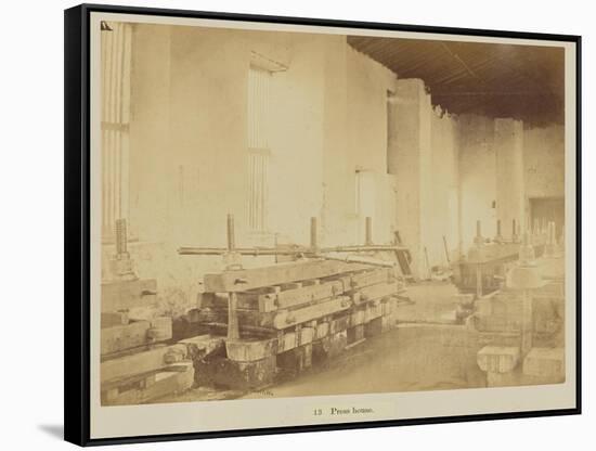 Press house, 1877-Oscar Jean Baptiste Mallitte-Framed Stretched Canvas