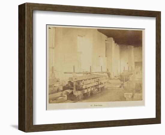 Press house, 1877-Oscar Jean Baptiste Mallitte-Framed Giclee Print